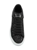 Women's Glitter Leather Platform Sneakers