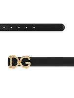 Baroque Logo Leather Belt