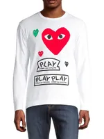 Play Multi Heart Long-Sleeve Graphic T-Shirt