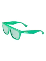 57MM Flat-Top Mask Sunglasses