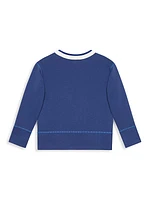 Little Boy's & Boy's Stripe Logo Sweatshirt