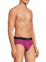 Stretch-Cotton Logo Briefs