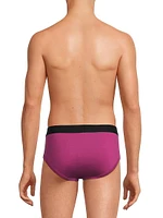 Stretch-Cotton Logo Briefs