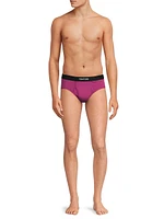 Stretch-Cotton Logo Briefs