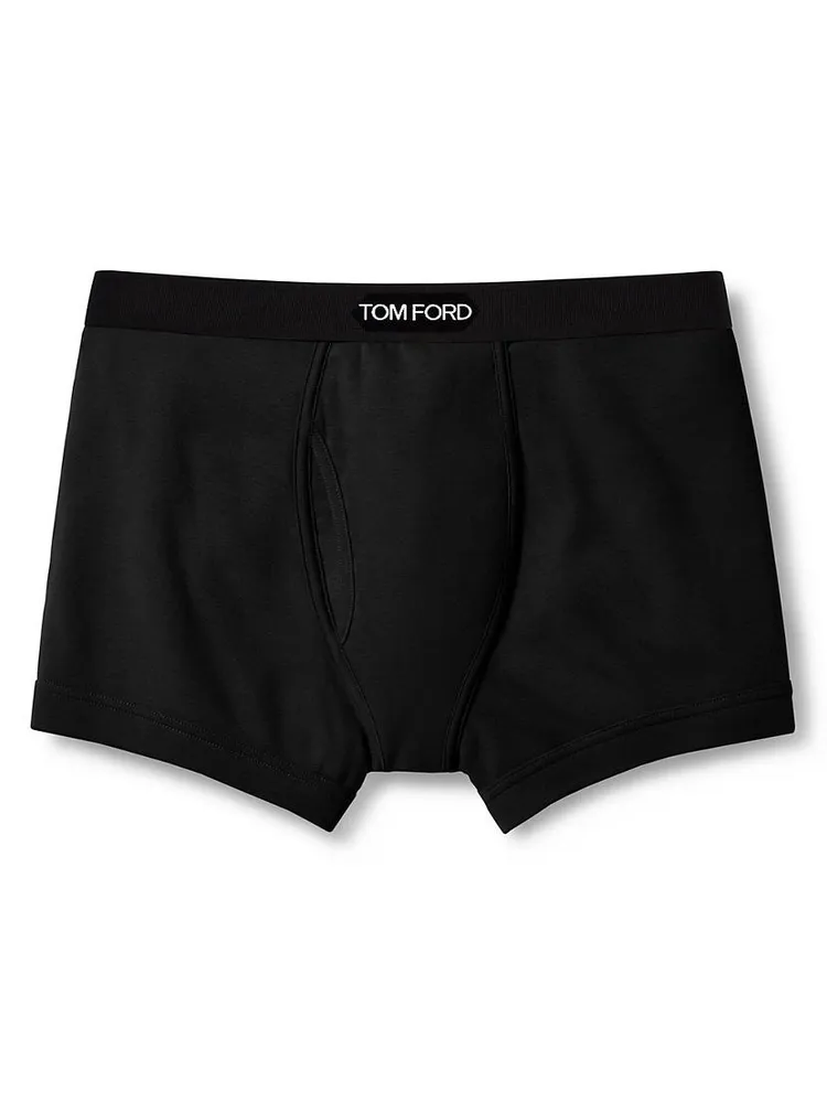 Stretch-Cotton Logo Boxer Briefs