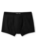 Stretch-Cotton Logo Boxer Briefs