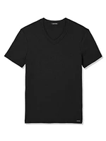 Stretch-Cotton V-Neck T-Shirt