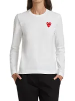 Long-Sleeve Double Heart T-Shirt