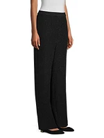 Sparkle Pull-On Wide-Leg Pants