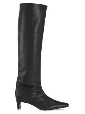 Wally Leather Knee-High Boots