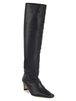 Wally Leather Knee-High Boots