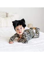 Baby Girl's Lana Leopard-Print Ruffled Footie