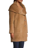 Alpaca & Wool Boucle Cocoon Coat