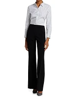 Demitria Pull-On Flared Pants