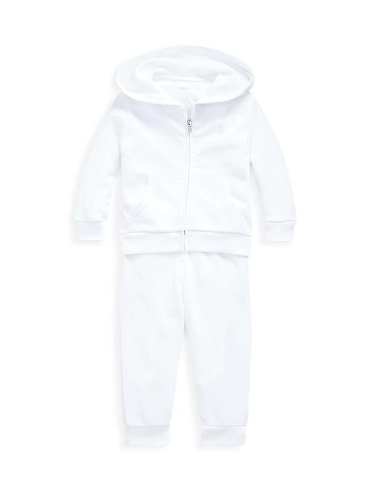 Baby Girl's 2-Piece Atlantic Terry Jogger Set