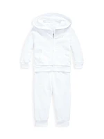 Baby Girl's 2-Piece Atlantic Terry Jogger Set