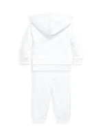 Baby Girl's 2-Piece Atlantic Terry Jogger Set