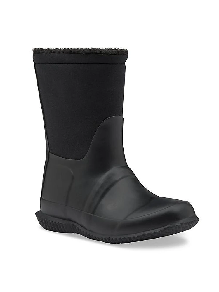 Baby's, Little Boy's & Boy's Original Faux Shearling-Lined Rain Boots