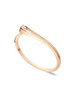 Serti Inversé 18K Rose Gold & Diamond Bracelet