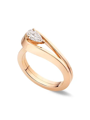 Serti Inversé 18K Rose Gold & Diamond Ring