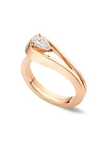 Serti Inversé 18K Rose Gold & Diamond Ring