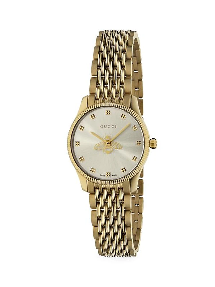 G-Timeless Slim Yellow Gold PVD Stainless Steel Bracelet Watch