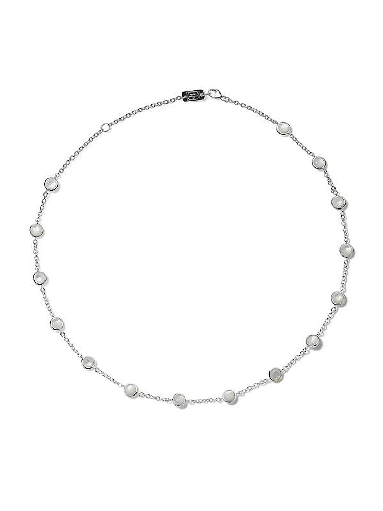 Lollipop® Sterling Silver & Mother-Of-Pearl Station Collar Necklace