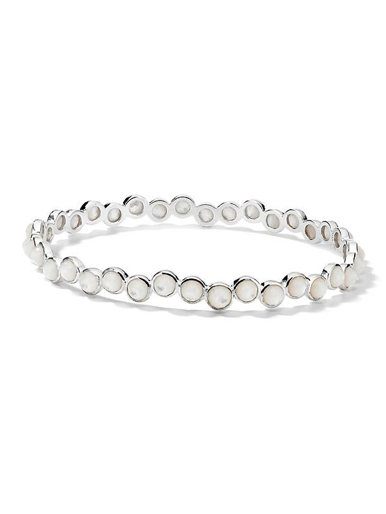 Lollipop® Sterling Silver & Mother-Of-Pearl All-Stone Bangle