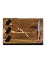 Delio 6-Piece Cheese Acacia Wood Cutting Board & Tools Set