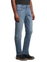 Blake Faded Stretch Slim-Straight Jeans