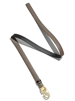 Gancini Adjustable Cut-to-Size Reversible Hammered Leather Belt