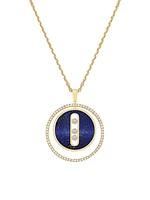 Lucky Move 18K Yellow Gold & Diamond Pendant Necklace