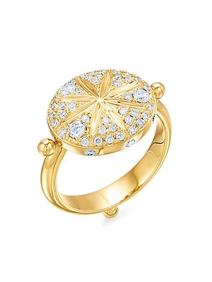 Celestial 18K Yellow Gold & Diamond Sorcerer Ring