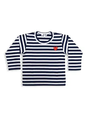 Little Kid's Play Kids Striped Logo Shirt