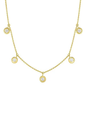 Diamond By The Inch 18K Yellow Gold & Diamond Dangle Necklace