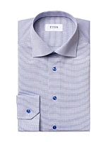 Slim-Fit Textured Solid Shirt