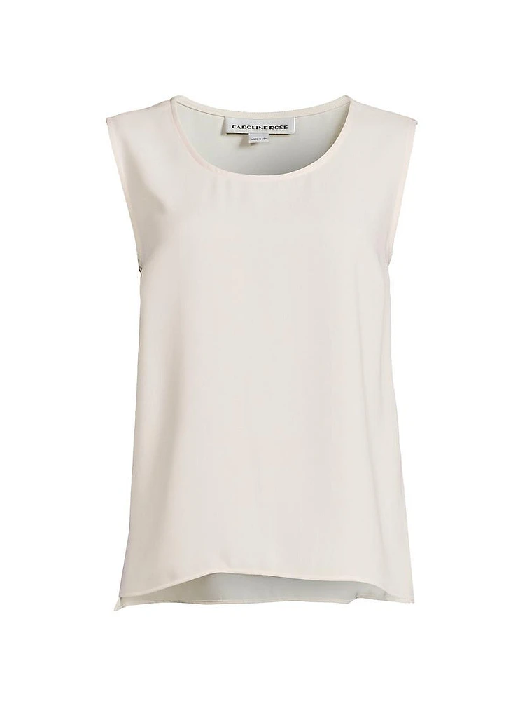 Suzette Crepe Sleeveless Blouse