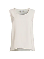 Suzette Crepe Sleeveless Blouse