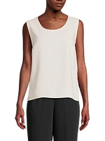 Suzette Crepe Sleeveless Blouse