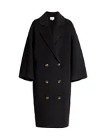 Borneo Double Breasted Wool & Cashmere Coat