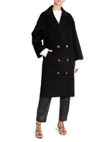 Borneo Double Breasted Wool & Cashmere Coat