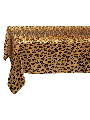 Leopard Linen Sateen Tablecloth