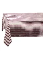 Concorde Stripe Linen Sateen Tablecloth