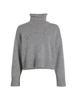 Stintino Wool-Cashmere Funnelneck Sweater