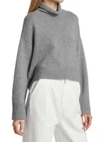 Stintino Wool-Cashmere Funnelneck Sweater