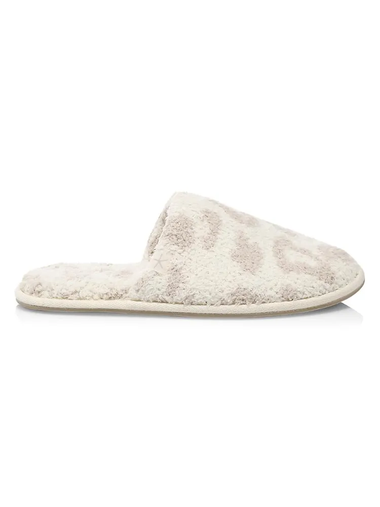 Cozychic Leopard-Print Slippers