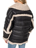 Lisa Faux Fur Leather Jacket