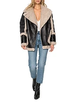 Lisa Faux Fur Leather Jacket