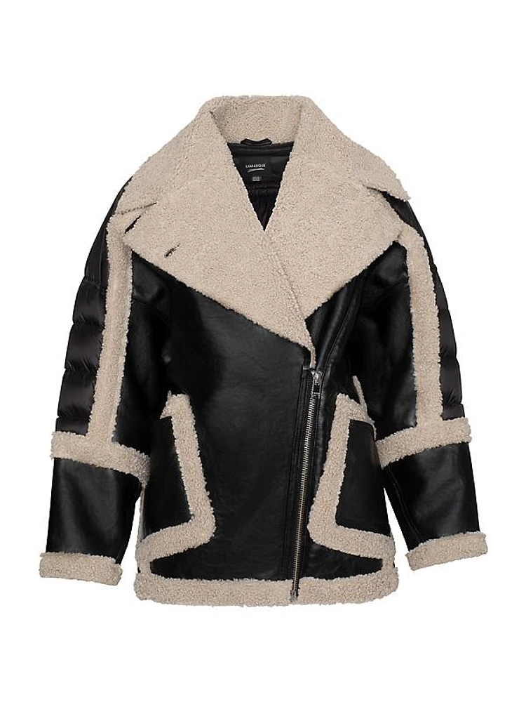 Lisa Faux Fur Leather Jacket