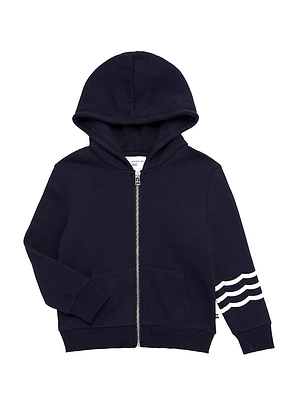 Little Girl's & Waves Zip Hoodie